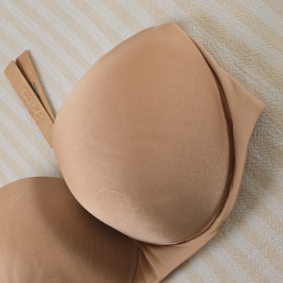 SKIMS Ultimate Push Up Strapless Bra Size:34DD (34E) Clay - Picture 2 of 5